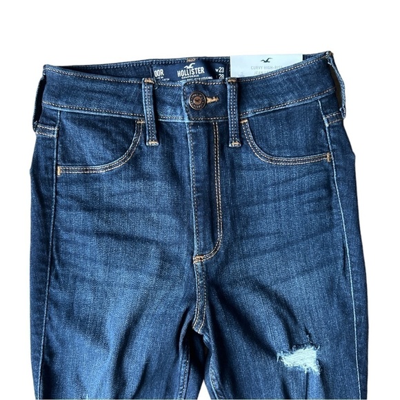 NWT Hollister Curvy High Rise Distressed Jean Leggings, Size 00R 23x28 - Picture 3 of 10